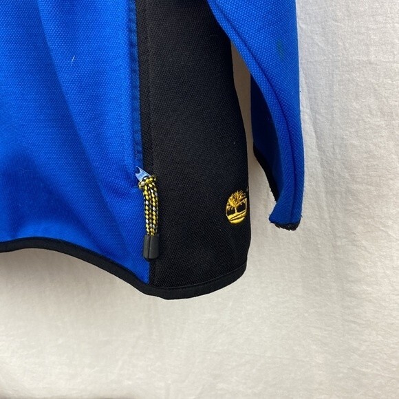 Timberland Blue & Black Long Sleeve Hoodie Sweatshirt M - Picture 5 of 7